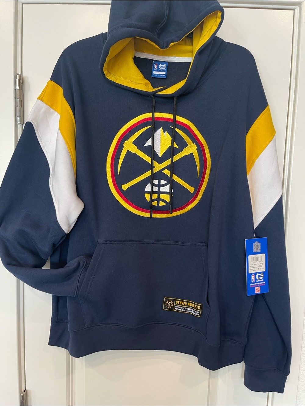 NBA Ultra Game Friday Night Lights Denver Nuggets Hoodie Large New With Tags
